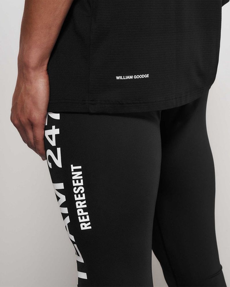 Men's Represent Team 247 Leggings Black | UK-DWXOE1863