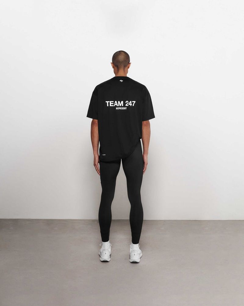 Men's Represent Team 247 Leggings Black | UK-DWXOE1863