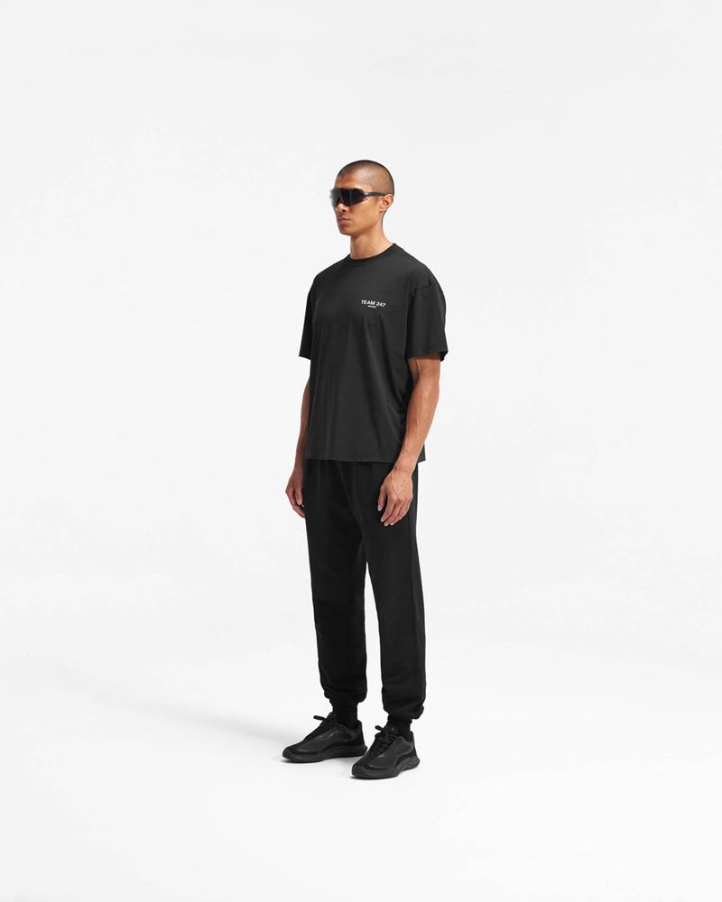 Men's Represent Team 247 Oversized T-Shirt Black | UK-TQMVP9623