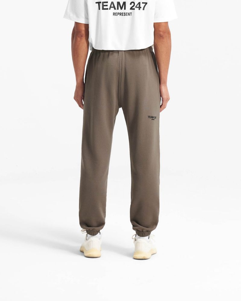 Men's Represent Team 247 Sweatpants Taupe | UK-LJHTW1874