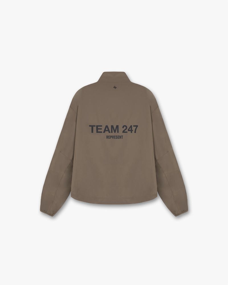 Men's Represent Team 247 Track Jacket Khaki | UK-YHCDL4605