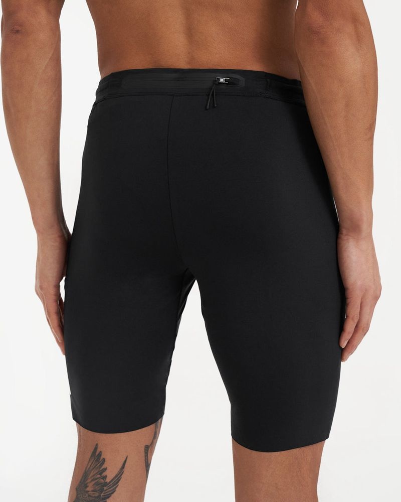 Men's Represent Team 247 X Marchon Half Tights Black | UK-EDKFZ6279