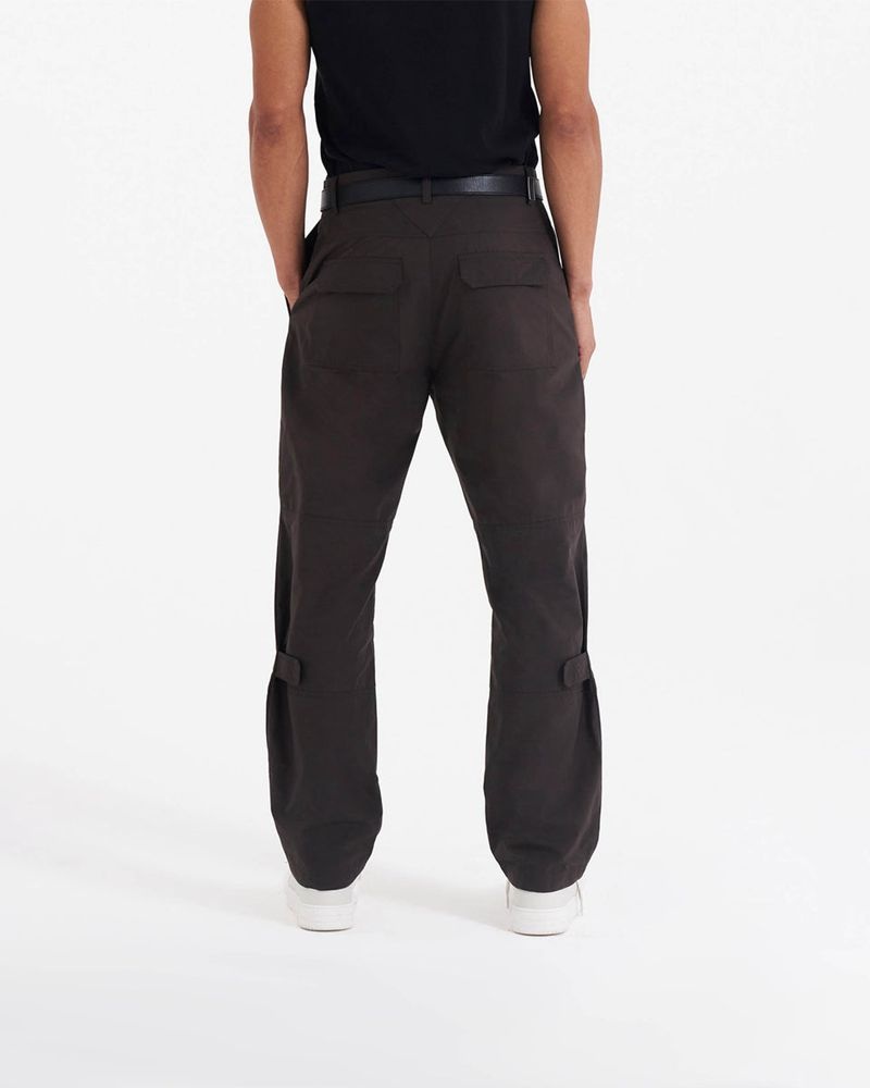 Men's Represent Tech Cargo Trousers Dark Brown | UK-RHFZD0548