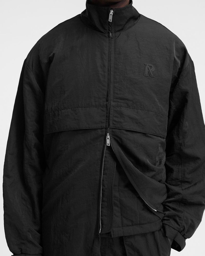 Men's Represent Track Coat Black | UK-MHWTU9603