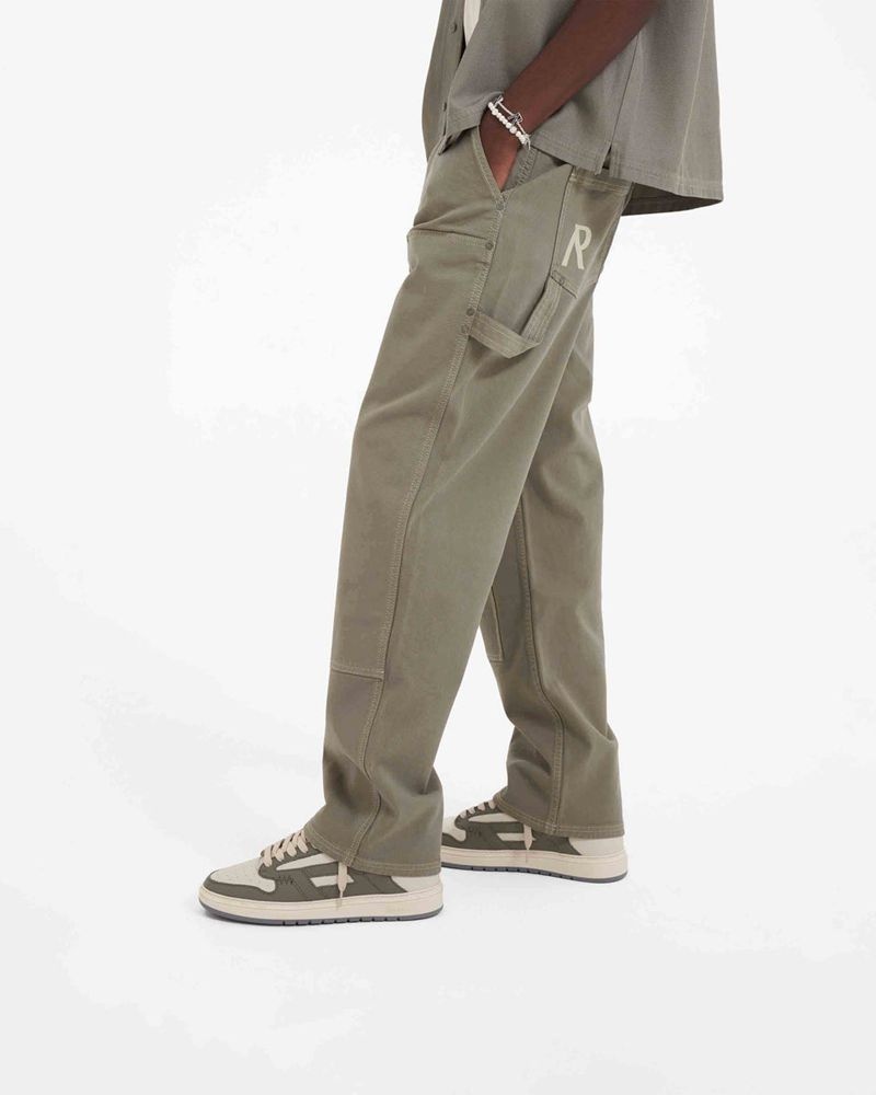 Men's Represent Utility Trousers Khaki | UK-SOCVW1635