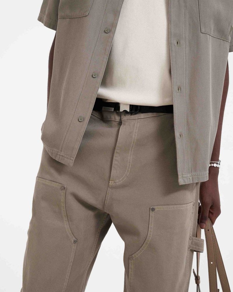 Men's Represent Utility Trousers Khaki | UK-SOCVW1635