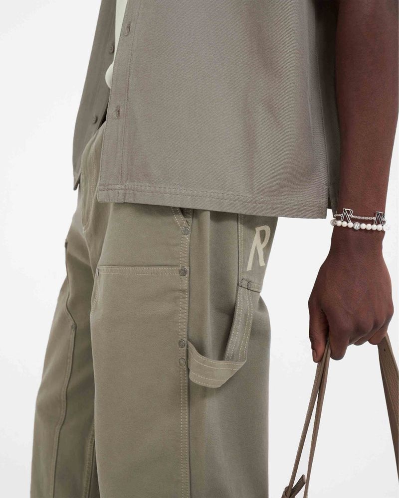 Men's Represent Utility Trousers Khaki | UK-SOCVW1635